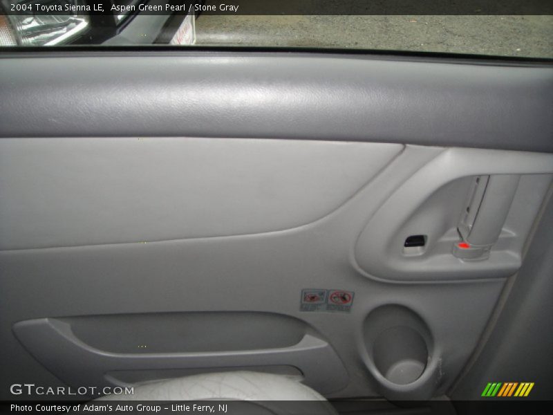 Aspen Green Pearl / Stone Gray 2004 Toyota Sienna LE