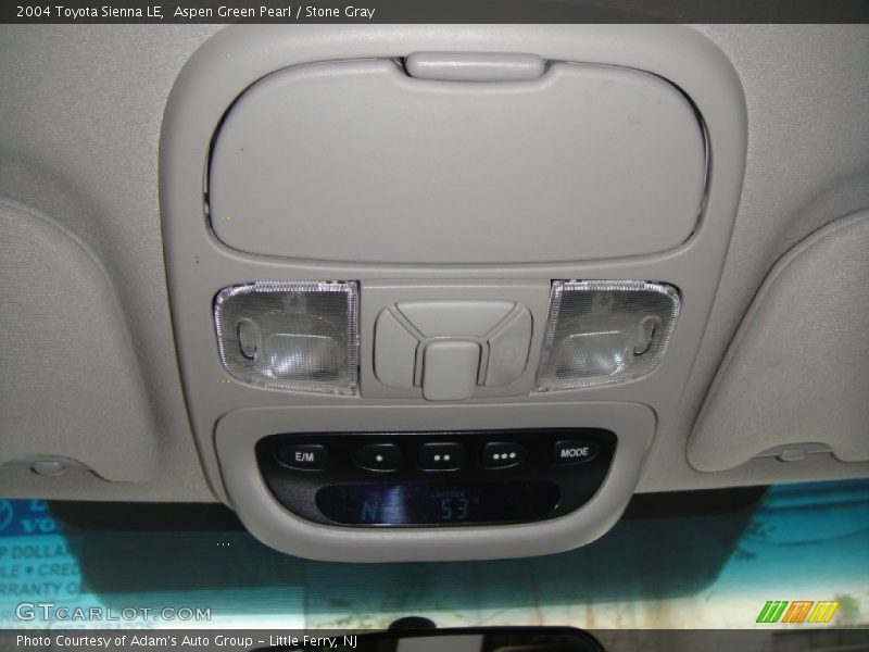 Aspen Green Pearl / Stone Gray 2004 Toyota Sienna LE