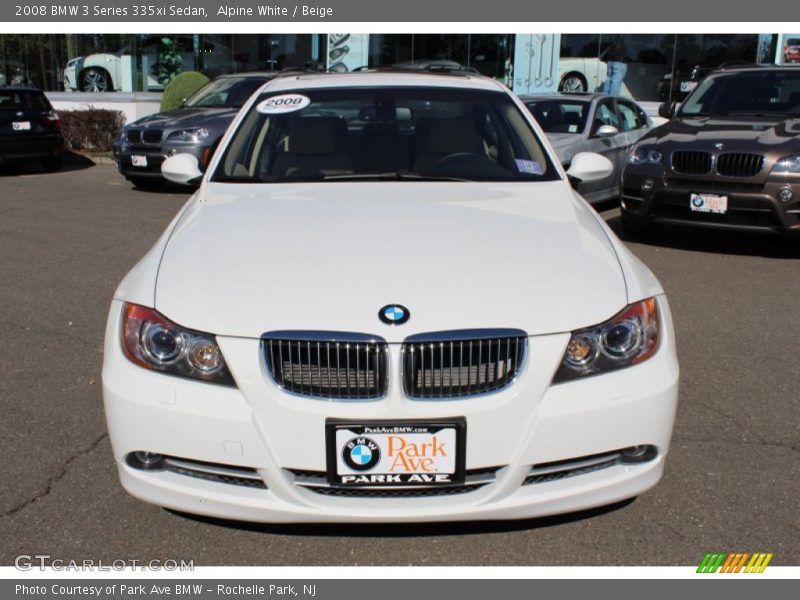 Alpine White / Beige 2008 BMW 3 Series 335xi Sedan