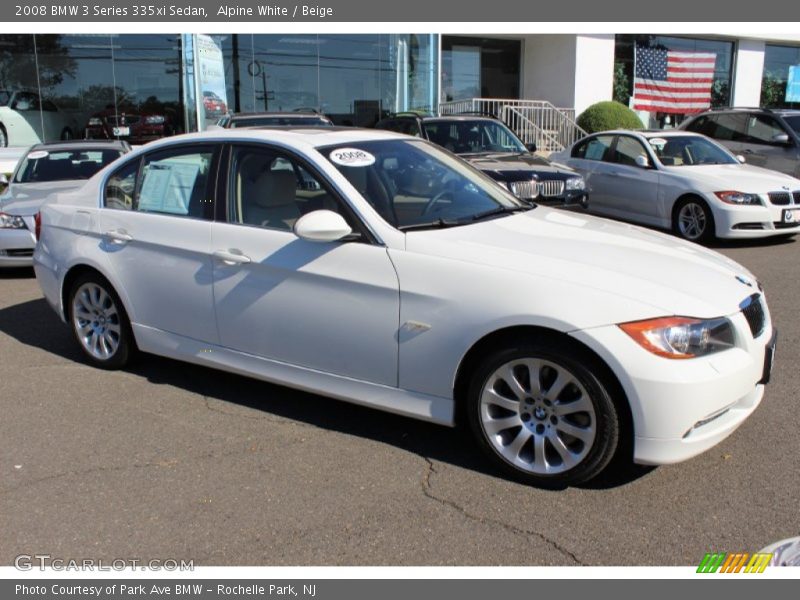 Alpine White / Beige 2008 BMW 3 Series 335xi Sedan