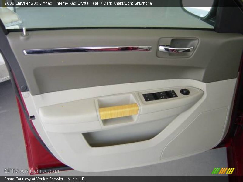 Inferno Red Crystal Pearl / Dark Khaki/Light Graystone 2008 Chrysler 300 Limited