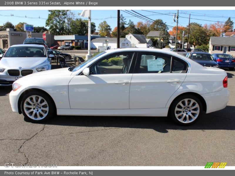 Alpine White / Beige 2008 BMW 3 Series 335xi Sedan