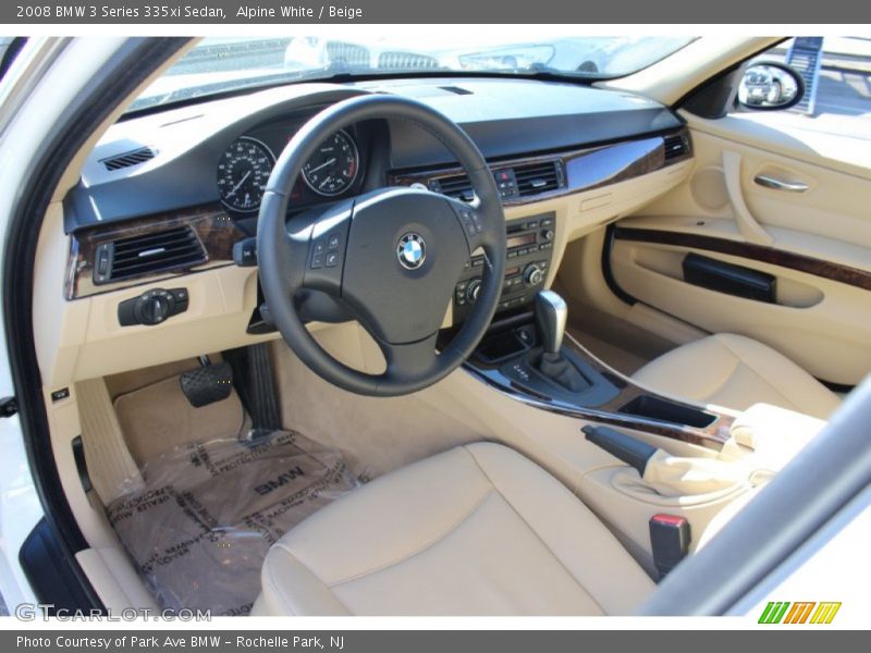 Alpine White / Beige 2008 BMW 3 Series 335xi Sedan