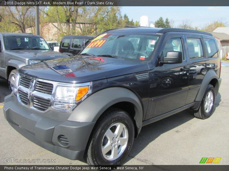 Modern Blue Pearl / Dark Slate Gray 2008 Dodge Nitro SXT 4x4