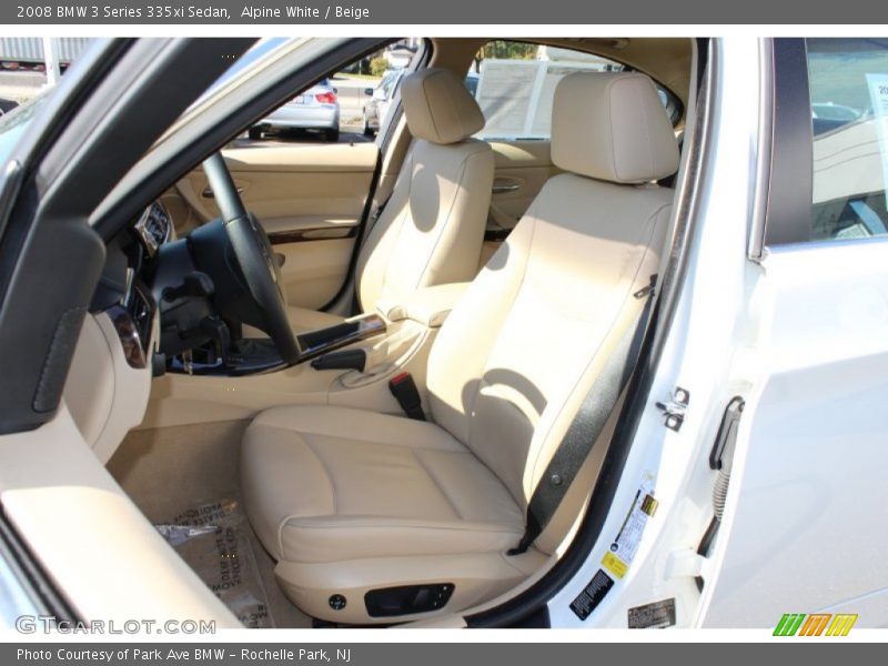 Alpine White / Beige 2008 BMW 3 Series 335xi Sedan