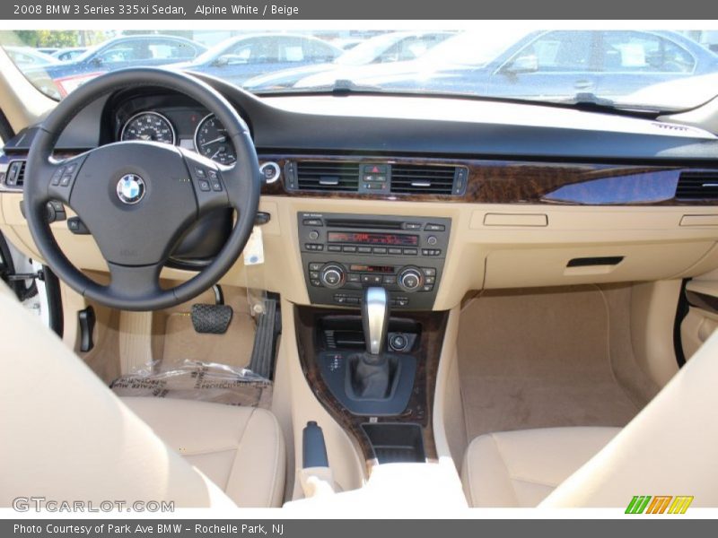 Alpine White / Beige 2008 BMW 3 Series 335xi Sedan