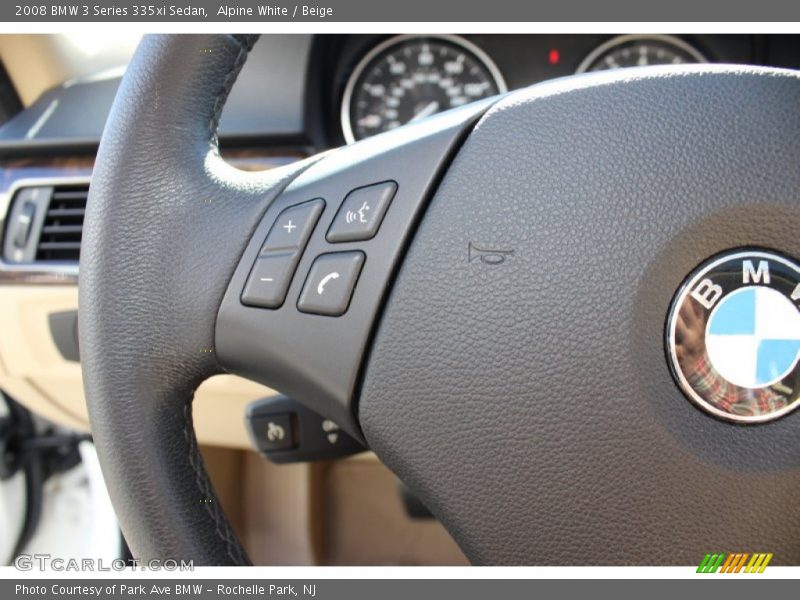 Alpine White / Beige 2008 BMW 3 Series 335xi Sedan