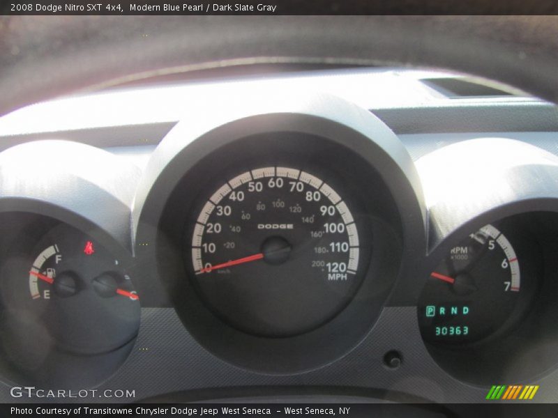 Modern Blue Pearl / Dark Slate Gray 2008 Dodge Nitro SXT 4x4