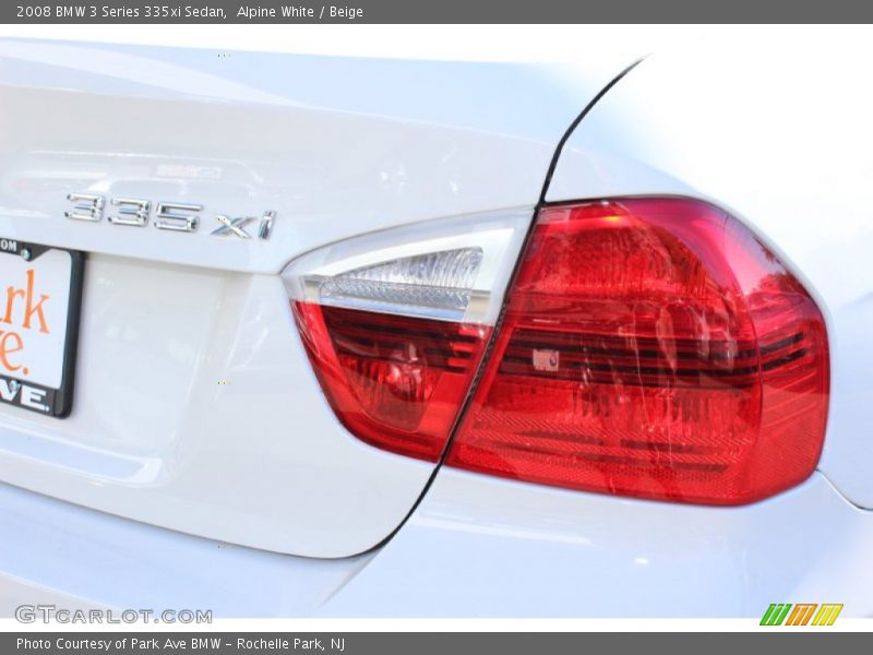 Alpine White / Beige 2008 BMW 3 Series 335xi Sedan