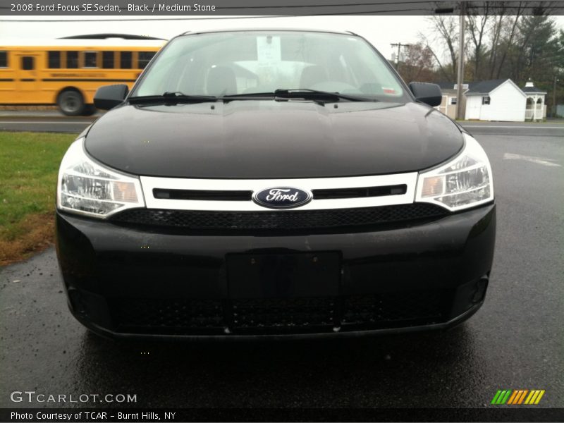 Black / Medium Stone 2008 Ford Focus SE Sedan