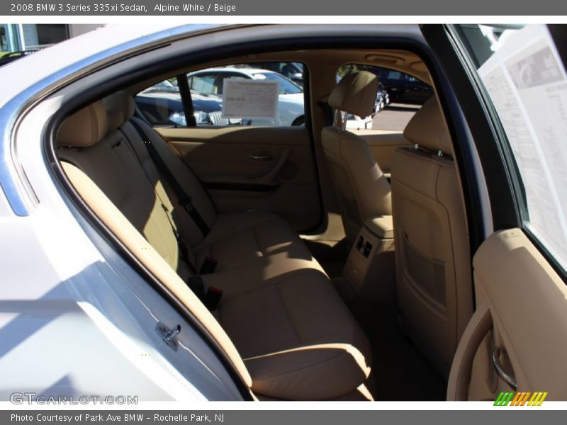 Alpine White / Beige 2008 BMW 3 Series 335xi Sedan