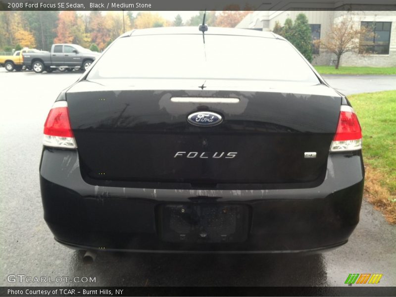 Black / Medium Stone 2008 Ford Focus SE Sedan