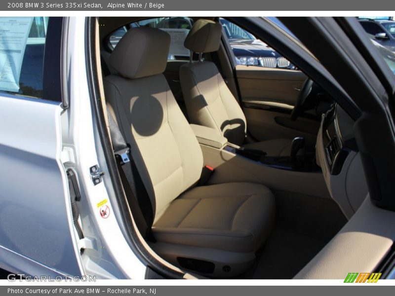 Alpine White / Beige 2008 BMW 3 Series 335xi Sedan