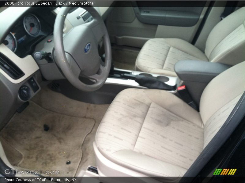 Black / Medium Stone 2008 Ford Focus SE Sedan