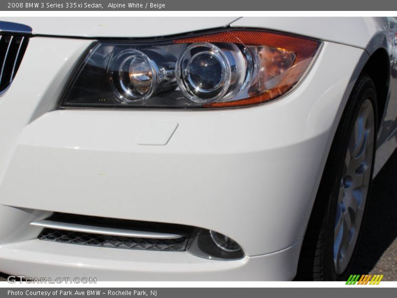Alpine White / Beige 2008 BMW 3 Series 335xi Sedan