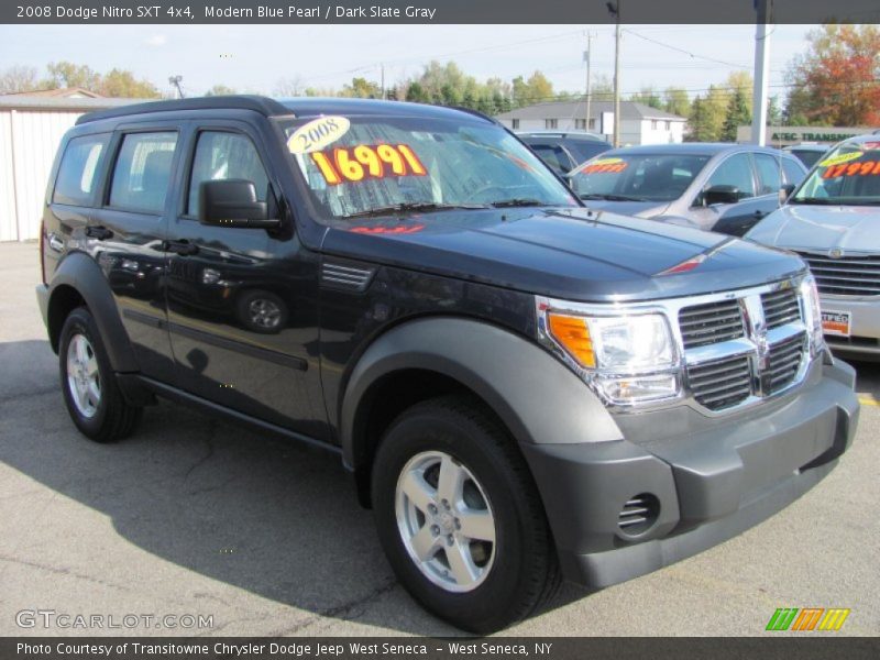 Modern Blue Pearl / Dark Slate Gray 2008 Dodge Nitro SXT 4x4