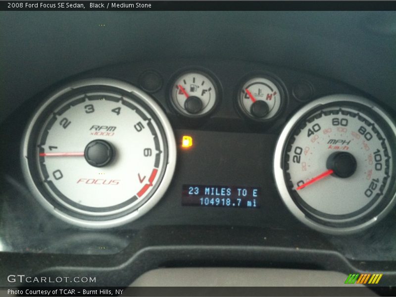 Black / Medium Stone 2008 Ford Focus SE Sedan