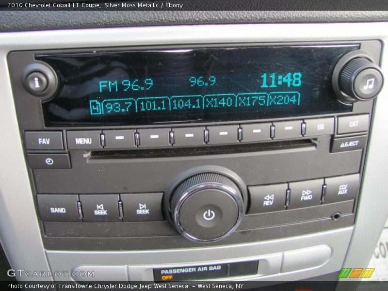 Silver Moss Metallic / Ebony 2010 Chevrolet Cobalt LT Coupe