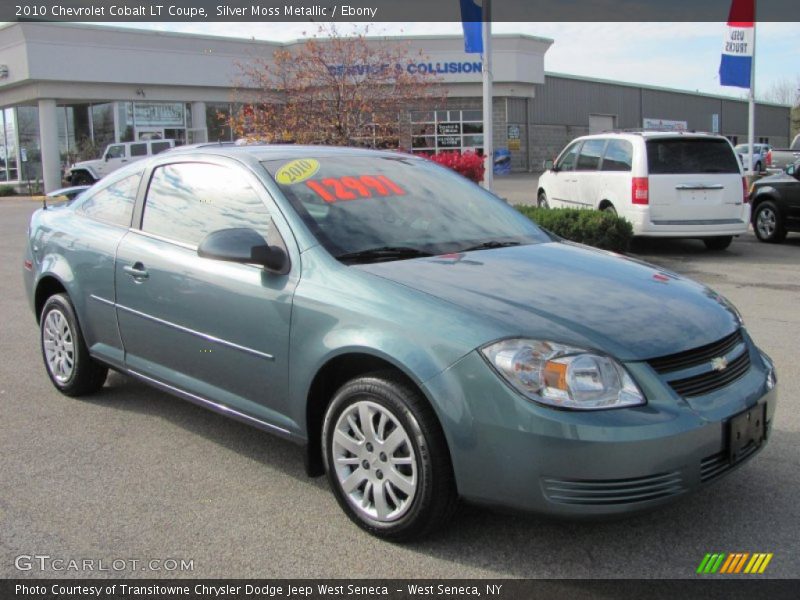 Silver Moss Metallic / Ebony 2010 Chevrolet Cobalt LT Coupe