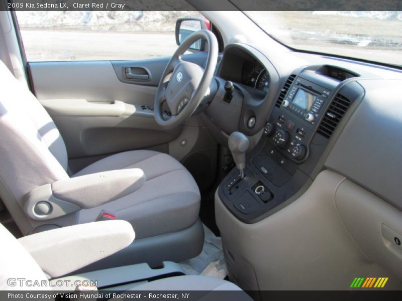 Claret Red / Gray 2009 Kia Sedona LX