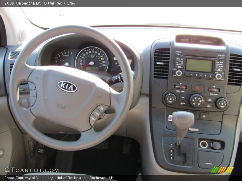 Claret Red / Gray 2009 Kia Sedona LX