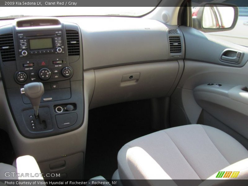 Claret Red / Gray 2009 Kia Sedona LX
