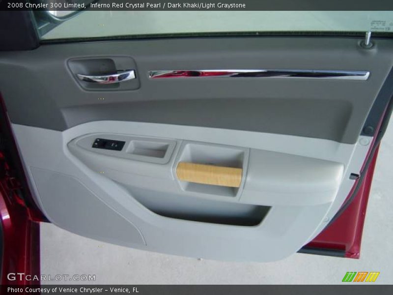 Inferno Red Crystal Pearl / Dark Khaki/Light Graystone 2008 Chrysler 300 Limited