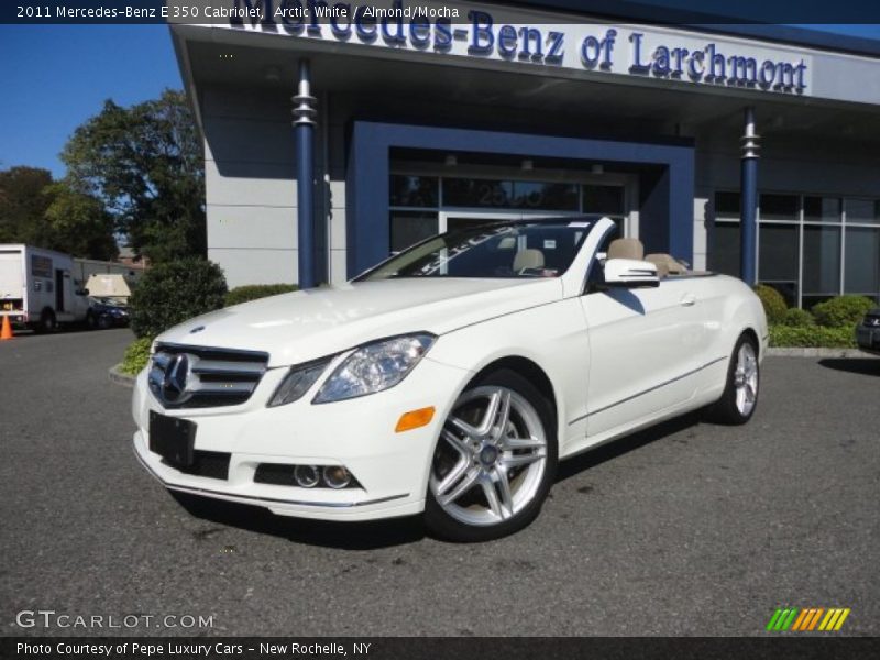 Arctic White / Almond/Mocha 2011 Mercedes-Benz E 350 Cabriolet