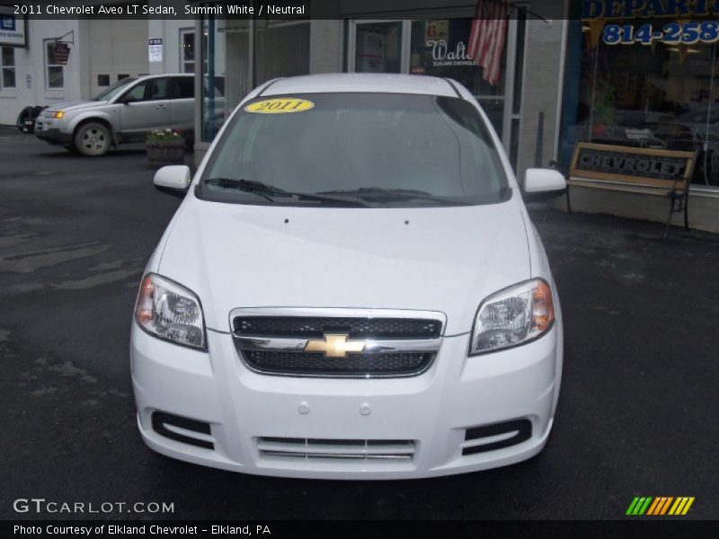 Summit White / Neutral 2011 Chevrolet Aveo LT Sedan