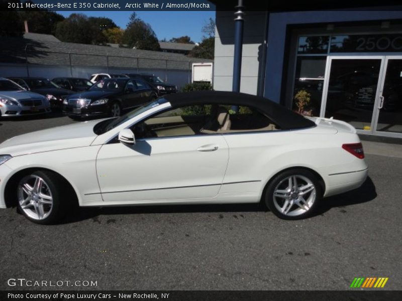 Arctic White / Almond/Mocha 2011 Mercedes-Benz E 350 Cabriolet