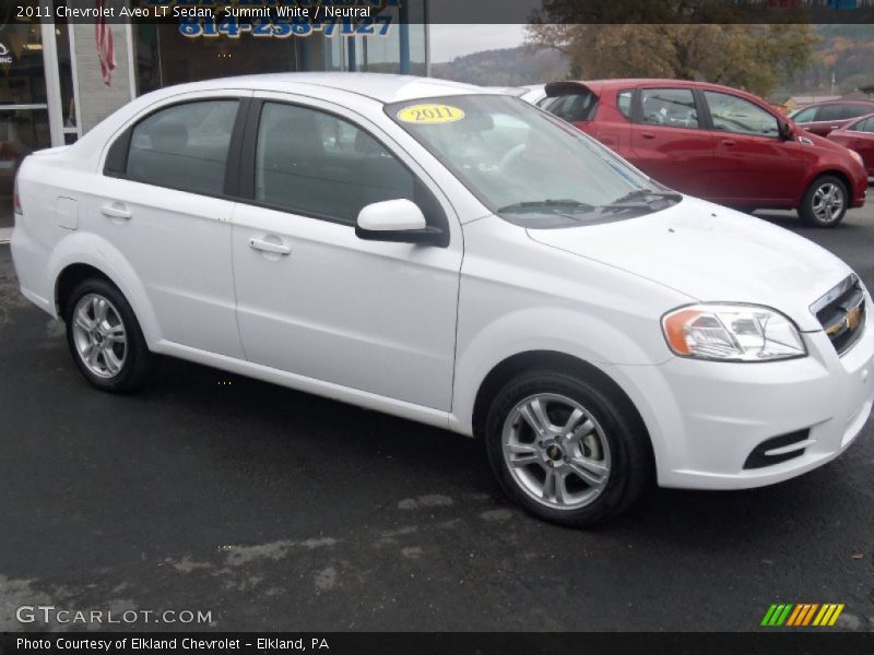 Summit White / Neutral 2011 Chevrolet Aveo LT Sedan