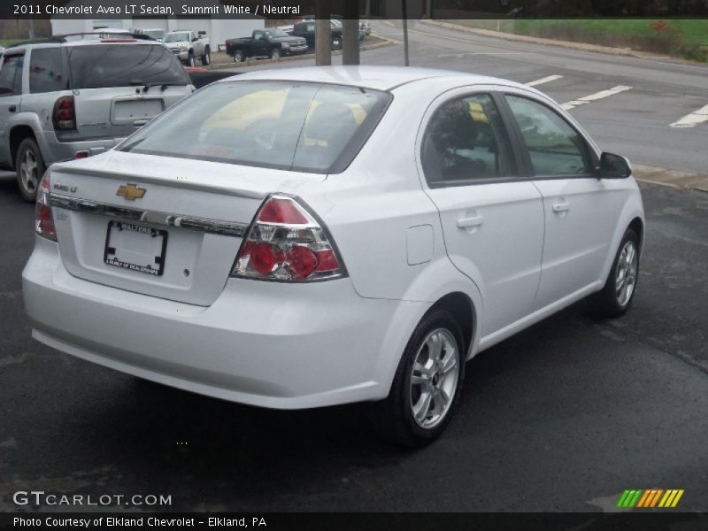 Summit White / Neutral 2011 Chevrolet Aveo LT Sedan