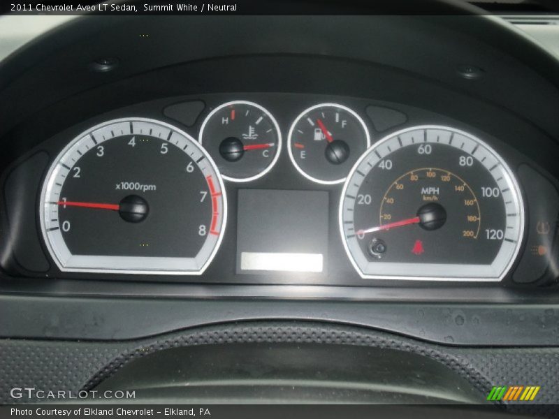Summit White / Neutral 2011 Chevrolet Aveo LT Sedan