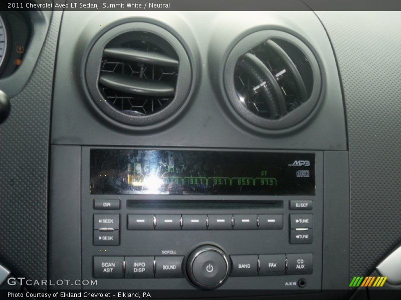 Summit White / Neutral 2011 Chevrolet Aveo LT Sedan