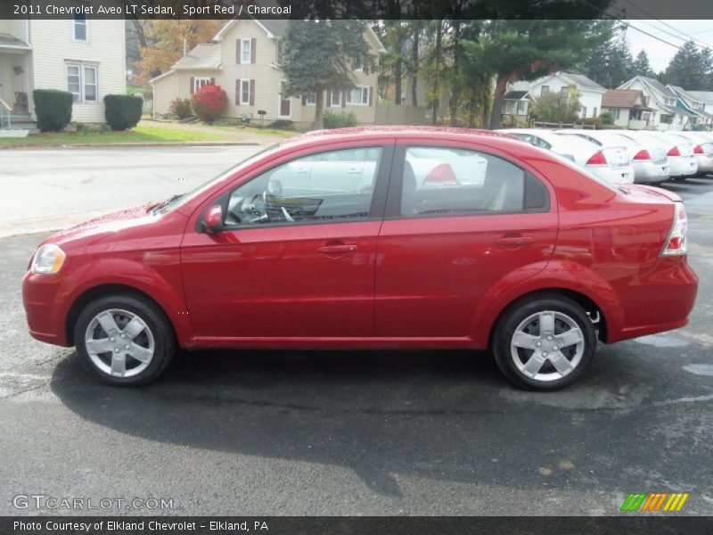 Sport Red / Charcoal 2011 Chevrolet Aveo LT Sedan