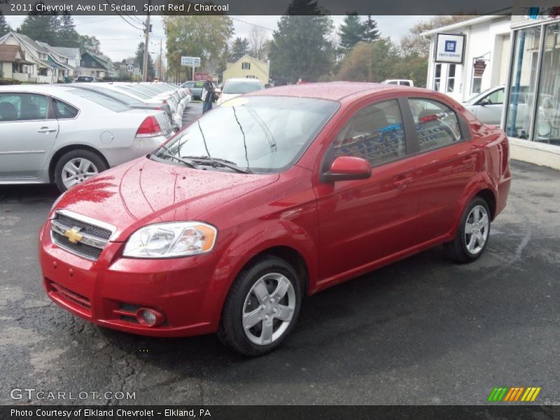 Sport Red / Charcoal 2011 Chevrolet Aveo LT Sedan