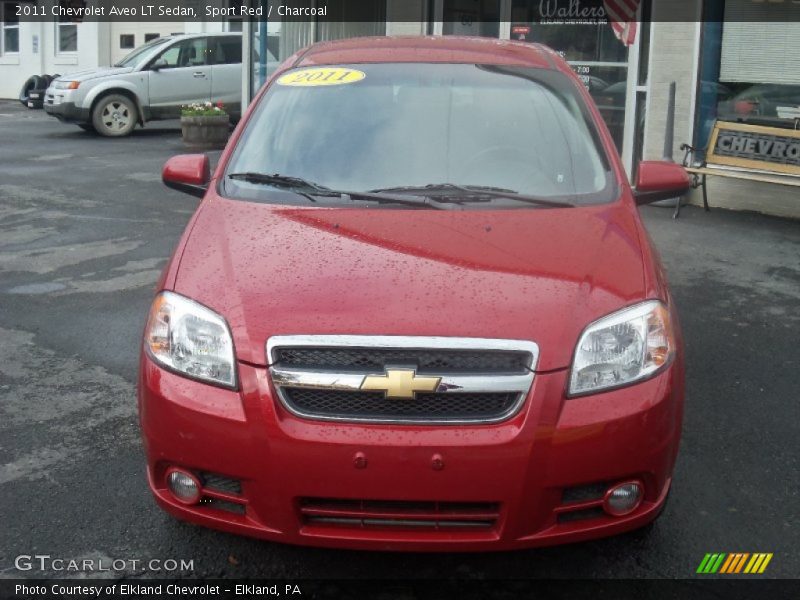Sport Red / Charcoal 2011 Chevrolet Aveo LT Sedan