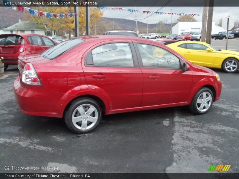 Sport Red / Charcoal 2011 Chevrolet Aveo LT Sedan