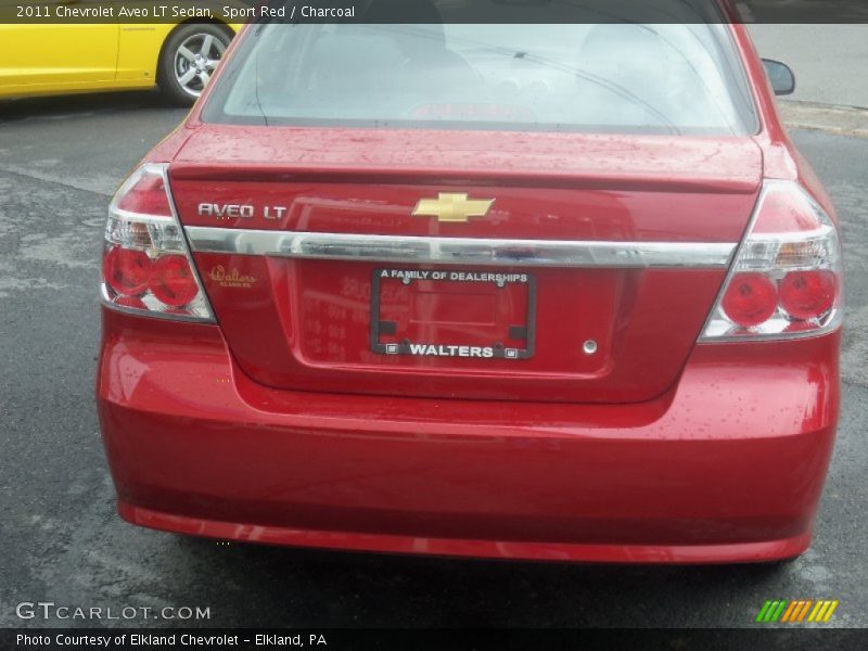Sport Red / Charcoal 2011 Chevrolet Aveo LT Sedan