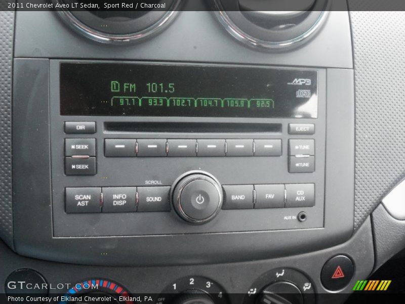 Sport Red / Charcoal 2011 Chevrolet Aveo LT Sedan