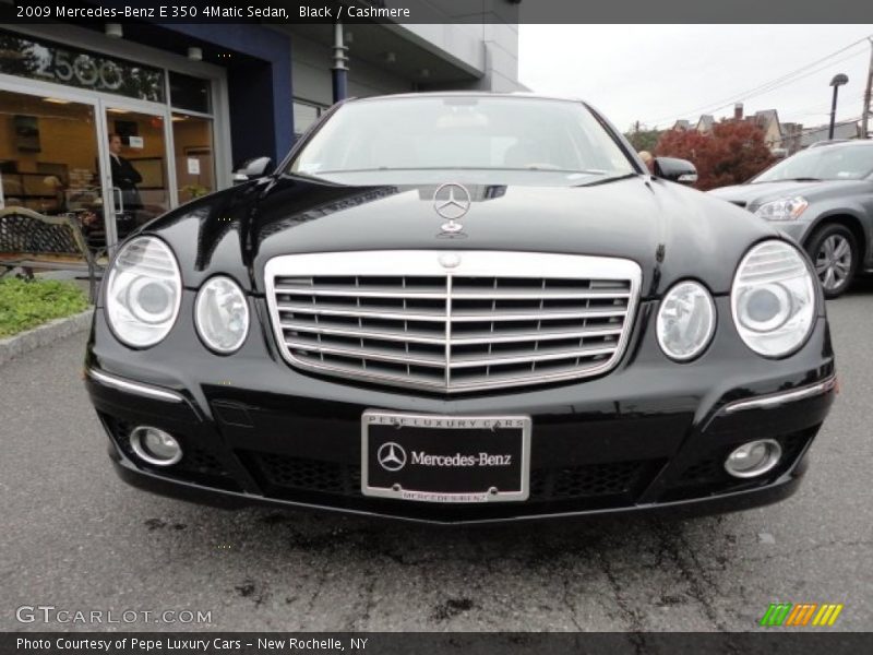 Black / Cashmere 2009 Mercedes-Benz E 350 4Matic Sedan