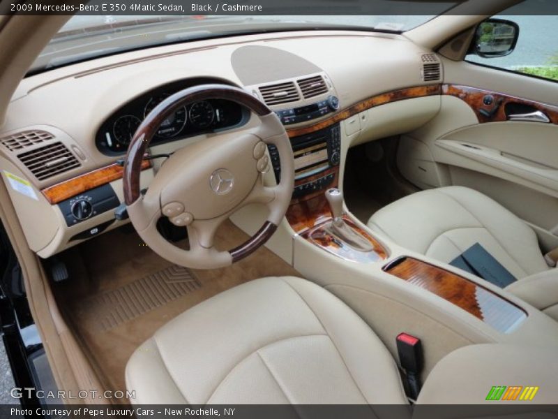 Black / Cashmere 2009 Mercedes-Benz E 350 4Matic Sedan