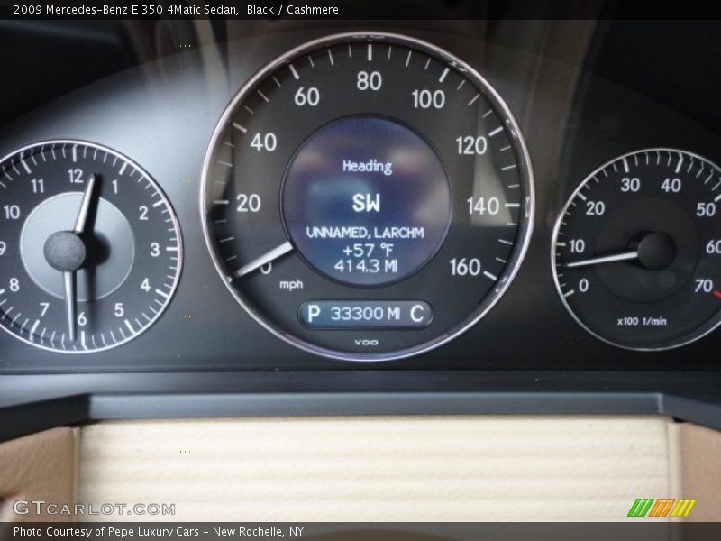 Black / Cashmere 2009 Mercedes-Benz E 350 4Matic Sedan