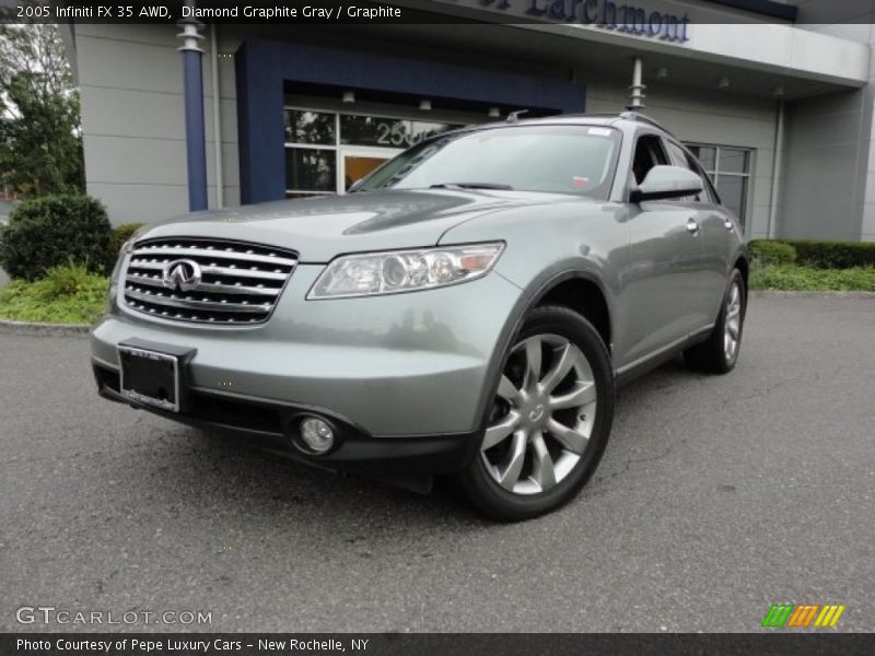 Diamond Graphite Gray / Graphite 2005 Infiniti FX 35 AWD