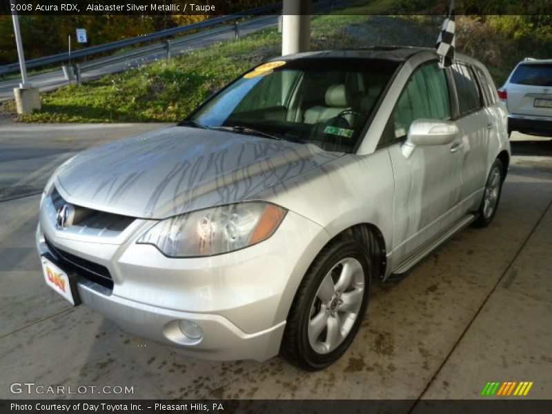 Alabaster Silver Metallic / Taupe 2008 Acura RDX