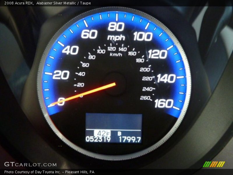 Alabaster Silver Metallic / Taupe 2008 Acura RDX