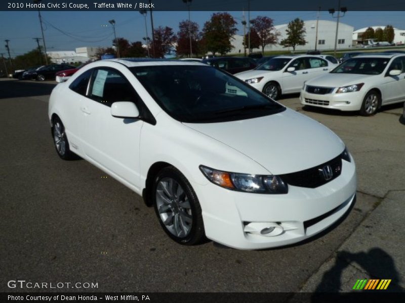 Taffeta White / Black 2010 Honda Civic Si Coupe