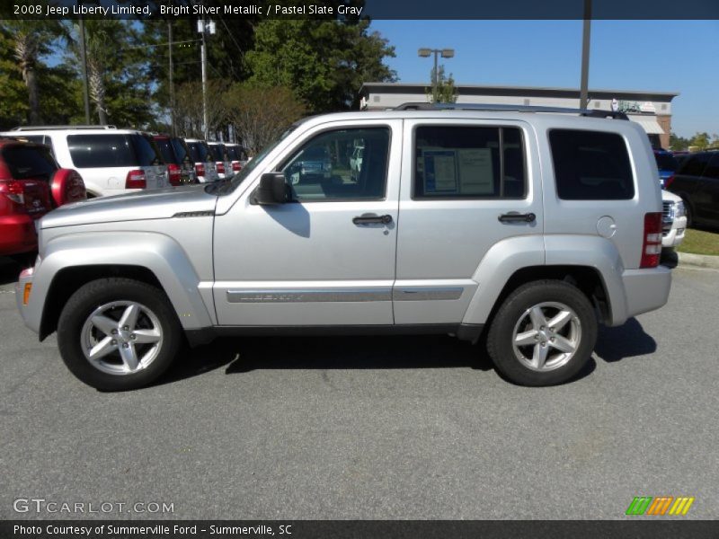 Bright Silver Metallic / Pastel Slate Gray 2008 Jeep Liberty Limited