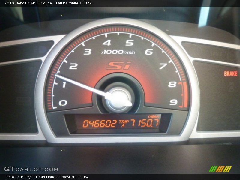  2010 Civic Si Coupe Si Coupe Gauges
