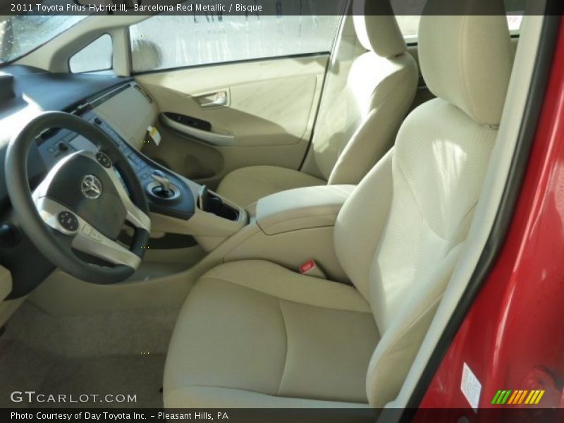 Barcelona Red Metallic / Bisque 2011 Toyota Prius Hybrid III